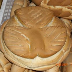 Algunos de los panes realizados en el obrador