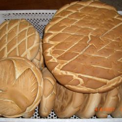 Algunos de los panes realizados en el obrador